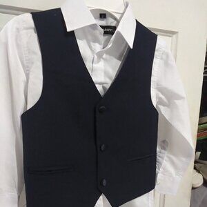 World of USA Kids Shirt with Vest sz 7 Weddings, Easter, Dinner, Photos
